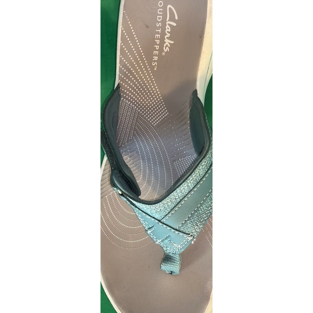 CLOUDSTEPPERS by Clarks Breeze Dream Sport Sandal Teal Comfort Size 8 Woman’s - Picture 5 of 9